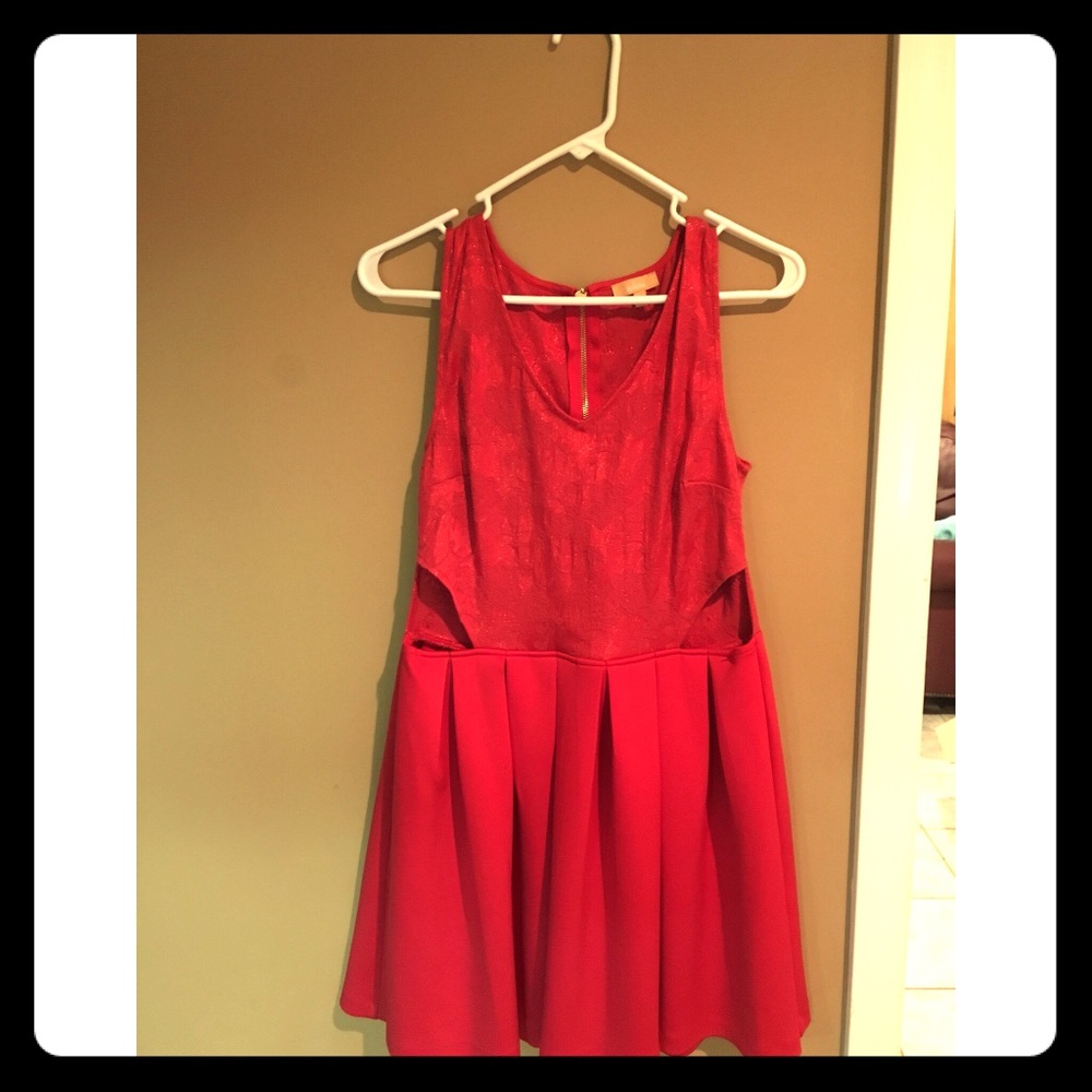 Beautiful red cutout mini dress